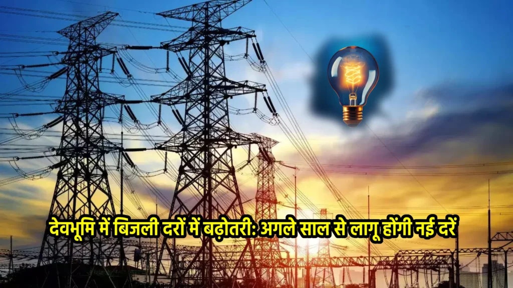 देवभूमि में बिजली दरों में बढ़ोतरी: अगले साल से लागू होंगी नई दरें