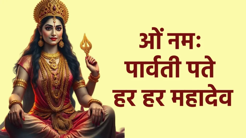 ओं नमः पार्वती पते हर हर महादेव